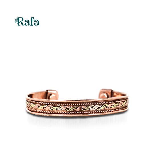 Copper with Double twist Braided Inlay design