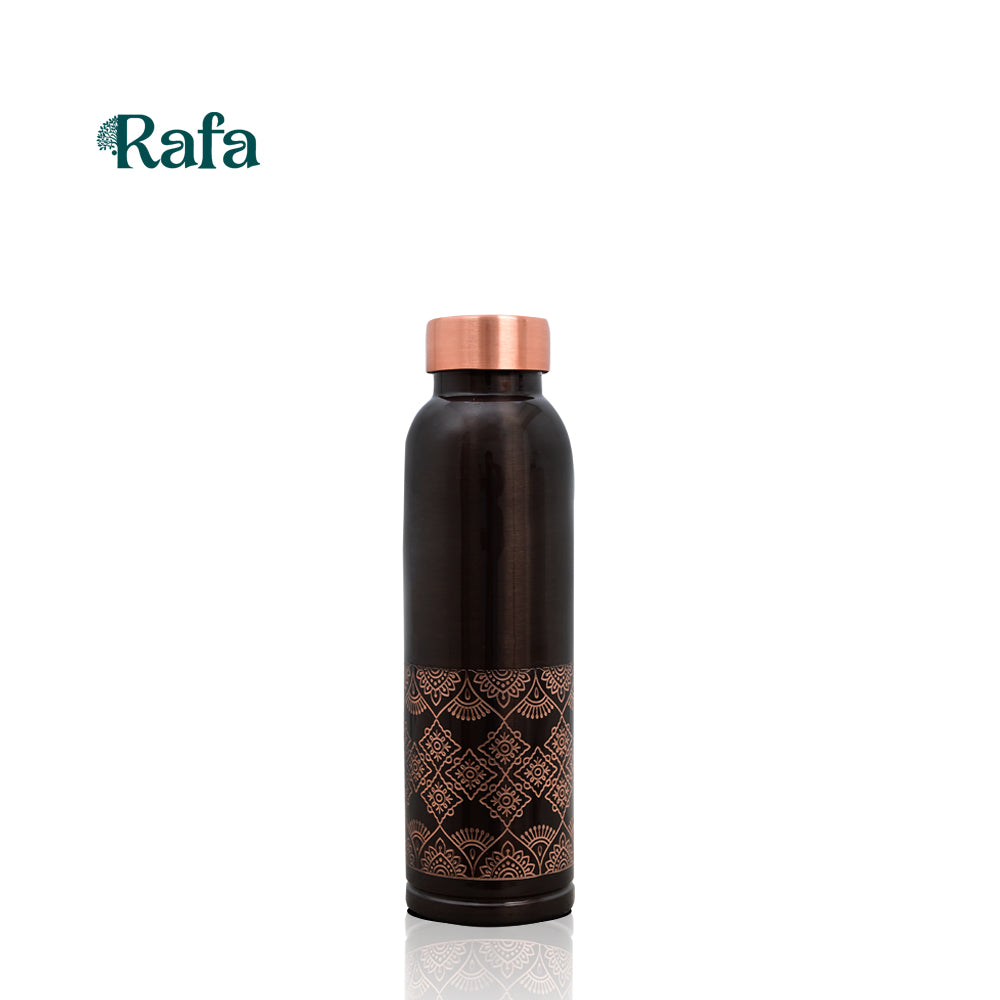 Milton Half Engraved Henna Design Bottle