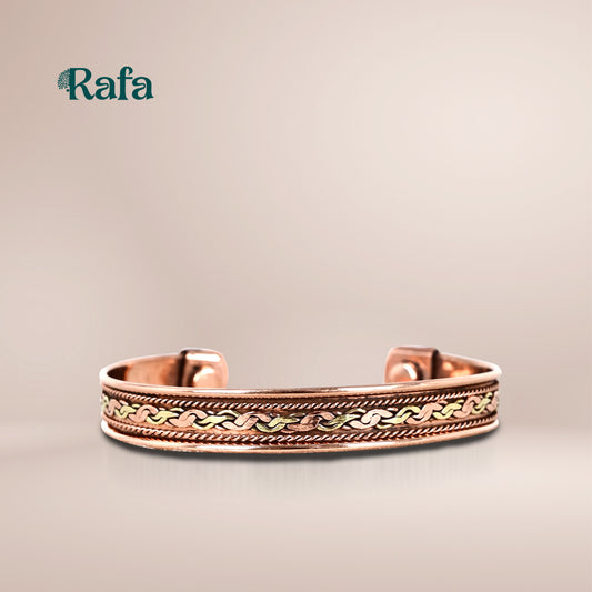 Copper with Double twist Braided Inlay design