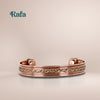 Copper with Braided Inlay design