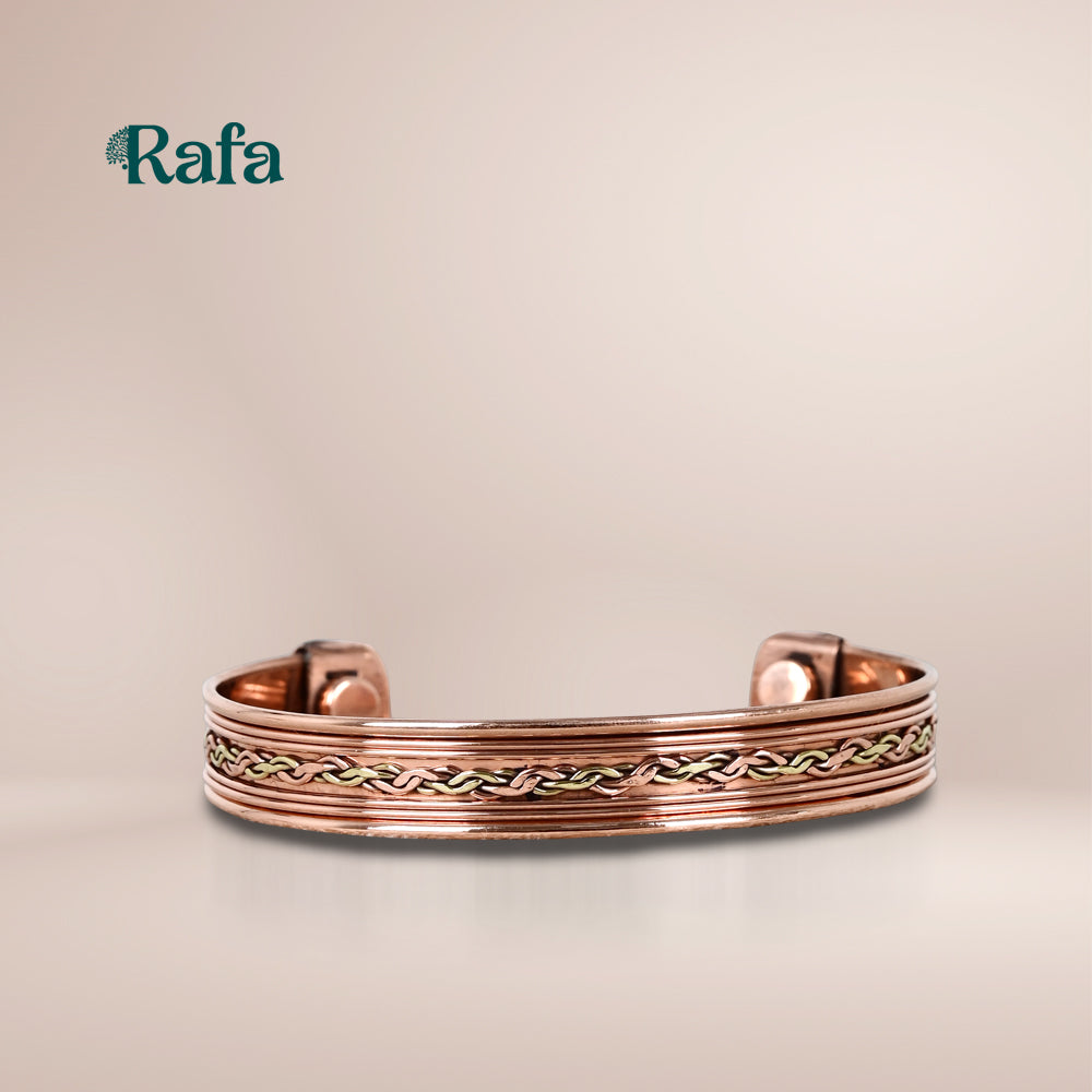 Copper with Braided Inlay design
