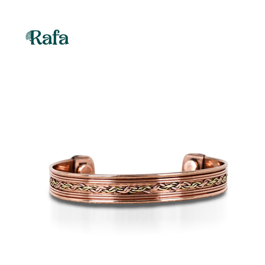 Copper with Braided Inlay design