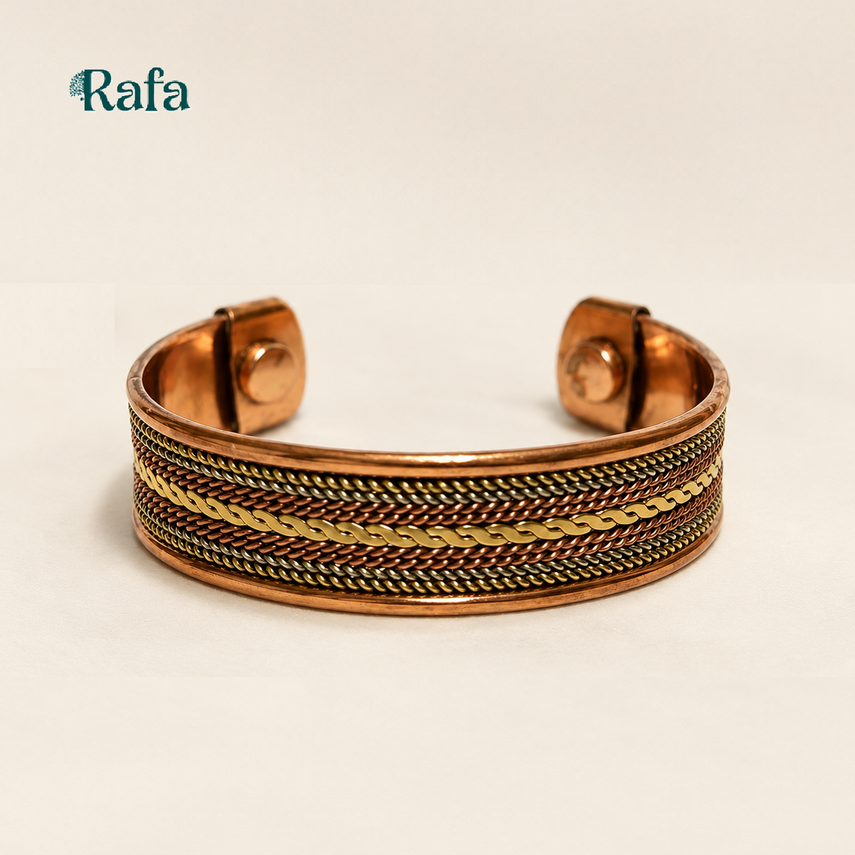 Double Copper with Braided Inlay design